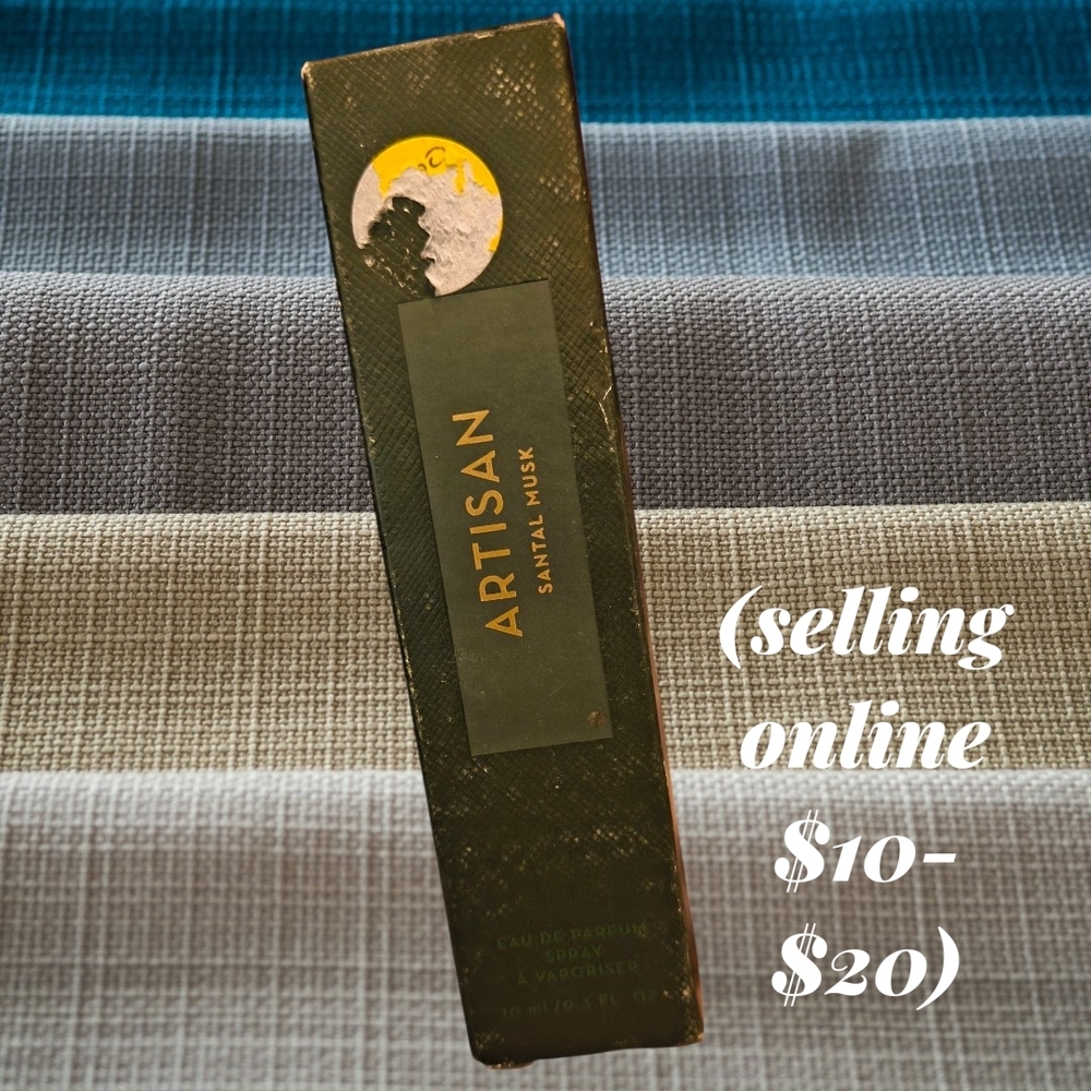 Artisan Santal Musk Perfume Box - Green & Gold